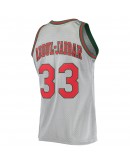 Kareem Abdul-Jabbar Milwaukee Bucks Mitchell & Ness 75th Anniversary 1971/72 Hardwood Classics Swingman Jersey - Silver