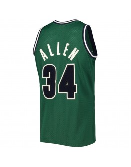 Ray Allen Milwaukee Bucks Mitchell & Ness Hardwood Classics Off-Court Swingman Jersey - Green