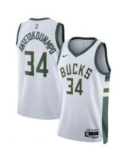 Giannis Antetokounmpo Milwaukee Bucks Nike Unisex Swingman Jersey - Association Edition - White