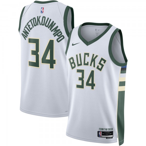 Giannis Antetokounmpo Milwaukee Bucks Nike Unisex Swingman Jersey - Association Edition - White