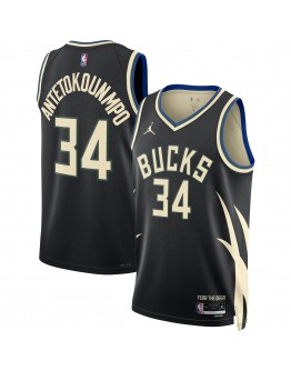 Giannis Antetokounmpo Milwaukee Bucks Jordan Brand Unisex Swingman Jersey - Statement Edition - Black