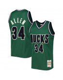 Ray Allen Milwaukee Bucks Mitchell & Ness Hardwood Classics Off-Court Swingman Jersey - Green