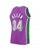 Ray Allen Milwaukee Bucks Mitchell & Ness Hardwood Classics Swingman Jersey - Purple