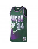 Ray Allen Milwaukee Bucks Mitchell & Ness 1996-97 Hardwood Classics Swingman Jersey - Kelly Green