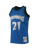 Kevin Garnett Minnesota Timberwolves Mitchell & Ness 1996-97 Hardwood Classics NBA 75th Anniversary Diamond Swingman Jersey - Blue