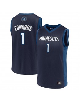 Men's Anthony Edwards Navy Minnesota Timberwolves Team Player Jersey