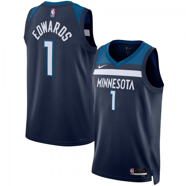 Anthony Edwards Minnesota Timberwolves Nike Unisex Swingman Jersey - Icon Edition - Navy