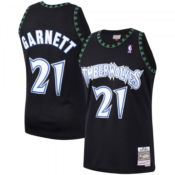 Kevin Garnett Minnesota Timberwolves Mitchell & Ness 1997-98 Hardwood Classics Swingman Player Jersey - Black