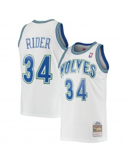 Isaiah Rider Minnesota Timberwolves Mitchell & Ness 1995-96 Hardwood Classics Swingman Jersey - White