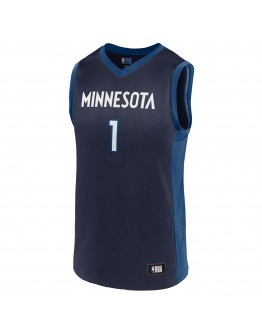 Men's Anthony Edwards Navy Minnesota Timberwolves Team Player Jersey