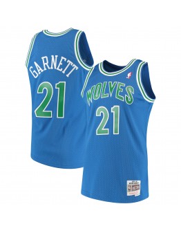 Kevin Garnett Minnesota Timberwolves Mitchell & Ness 1995-96 Hardwood Classics Swingman Jersey - Blue