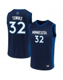 Men's Karl-Anthony Towns Navy/Blue Minnesota Timberwolves Replica Jersey