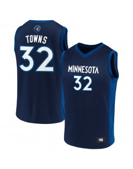 Men's Karl-Anthony Towns Navy/Blue Minnesota Timberwolves Replica Jersey