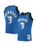 Stephon Marbury Minnesota Timberwolves Mitchell & Ness 1996-97 Hardwood Classics Swingman Jersey - Blue