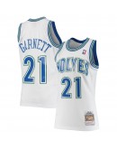 Kevin Garnett Minnesota Timberwolves Mitchell & Ness 1995/96 Hardwood Classics Swingman Jersey - Statement Edition - White