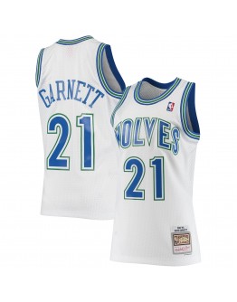 Kevin Garnett Minnesota Timberwolves Mitchell & Ness 1995/96 Hardwood Classics Swingman Jersey - Statement Edition - White