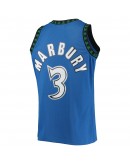 Stephon Marbury Minnesota Timberwolves Mitchell & Ness 1996-97 Hardwood Classics Swingman Jersey - Blue