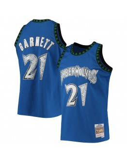 Kevin Garnett Minnesota Timberwolves Mitchell & Ness 1996-97 Hardwood Classics NBA 75th Anniversary Diamond Swingman Jersey - Blue