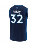 Men's Karl-Anthony Towns Navy/Blue Minnesota Timberwolves Replica Jersey