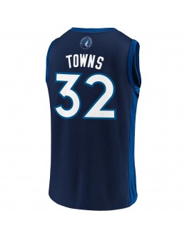 Men's Karl-Anthony Towns Navy/Blue Minnesota Timberwolves Replica Jersey