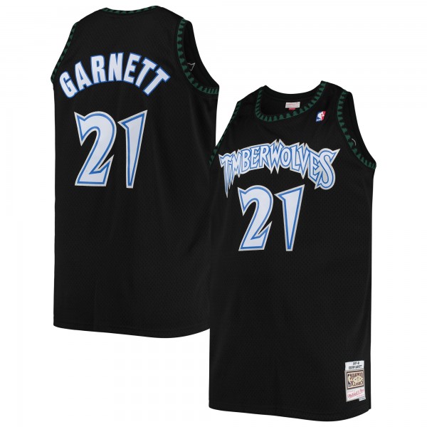 Kevin Garnett Minnesota Timberwolves Mitchell & Ness Big & Tall Hardwood Classics Jersey - Black