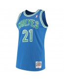 Kevin Garnett Minnesota Timberwolves Mitchell & Ness 1995-96 Hardwood Classics Swingman Jersey - Blue