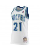 Kevin Garnett Minnesota Timberwolves Mitchell & Ness 1995/96 Hardwood Classics Swingman Jersey - Statement Edition - White