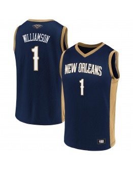 Men's Zion Williamson Navy/Gold New Orleans Pelicans Replica Jersey