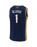 Men's Zion Williamson Navy/Gold New Orleans Pelicans Replica Jersey