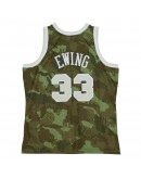 Patrick Ewing New York Knicks Mitchell & Ness Hardwood Classics 1991/92 Ghost Green Swingman Jersey - Camo