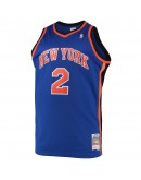 Larry Johnson New York Knicks Mitchell & Ness Big & Tall Hardwood Classics Swingman Jersey - Blue