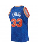 Patrick Ewing New York Knicks Mitchell & Ness Hardwood Classics 1991/92 Lunar New Year Swingman Jersey - Blue