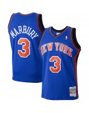 Stephon Marbury New York Knicks Mitchell & Ness 2005-06 Hardwood Classics Swingman Player Jersey - Blue