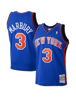 Stephon Marbury New York Knicks Mitchell & Ness 2005-06 Hardwood Classics Swingman Player Jersey - Blue