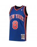 Latrell Sprewell New York Knicks Mitchell & Ness Hardwood Classics 1998-99 Swingman Jersey - Blue