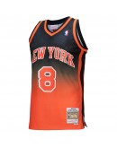 Latrell Sprewell New York Knicks Mitchell & Ness 1998/99 Hardwood Classics Fadeaway Swingman Player Jersey - Orange/Black