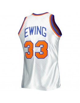 Patrick Ewing New York Knicks Mitchell & Ness 1985/86 Hardwood Classics 75th Anniversary Swingman Jersey - Platinum