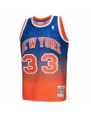 Patrick Ewing New York Knicks Mitchell & Ness 1991/92 Hardwood Classics Fadeaway Swingman Player Jersey - Orange/Royal