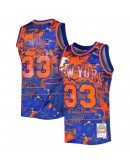 Patrick Ewing New York Knicks Mitchell & Ness Hardwood Classics Lunar New Year Swingman Jersey - Blue