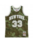 Patrick Ewing New York Knicks Mitchell & Ness Hardwood Classics 1991/92 Ghost Green Swingman Jersey - Camo