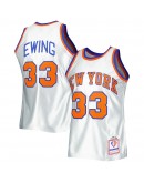 Patrick Ewing New York Knicks Mitchell & Ness 1985/86 Hardwood Classics 75th Anniversary Swingman Jersey - Platinum