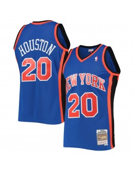 Allan Houston New York Knicks Mitchell & Ness 1998-99 Hardwood Classics Swingman Jersey - Blue