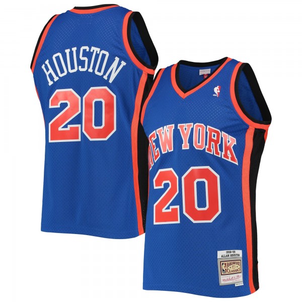 Allan Houston New York Knicks Mitchell & Ness 1998-99 Hardwood Classics Swingman Jersey - Blue