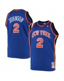 Larry Johnson New York Knicks Mitchell & Ness Big & Tall Hardwood Classics Swingman Jersey - Blue