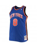 Latrell Sprewell New York Knicks Mitchell & Ness Big & Tall Hardwood Classics Jersey - Blue