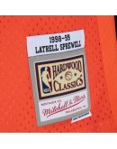 Latrell Sprewell New York Knicks Mitchell & Ness 1998/99 Hardwood Classics Fadeaway Swingman Player Jersey - Orange/Black