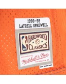 Latrell Sprewell New York Knicks Mitchell & Ness Hardwood Classics 1998/99 Split Swingman Jersey - Blue/Orange