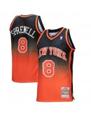 Latrell Sprewell New York Knicks Mitchell & Ness 1998/99 Hardwood Classics Fadeaway Swingman Player Jersey - Orange/Black