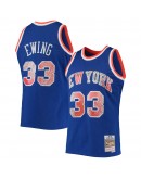 Patrick Ewing New York Knicks Mitchell & Ness 1996-97 Hardwood Classics NBA 75th Anniversary Diamond Swingman Jersey - Blue