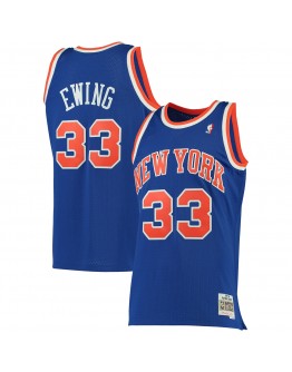 Patrick Ewing New York Knicks Mitchell & Ness Big & Tall Hardwood Classics Jersey - Blue